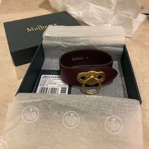 Mulberry leather bracelet